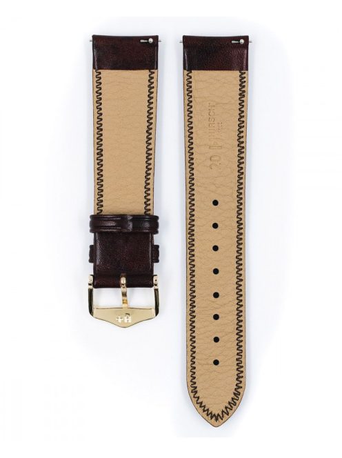 Hirsch Ascot borjúbőr óraszíj, barna 20/18L
