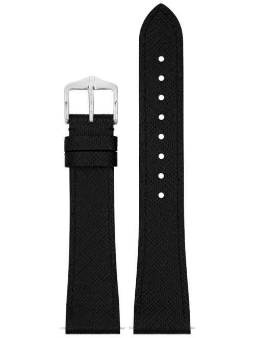 Hirsch Giffone borjúbőr óraszíj, fekete 20/16L