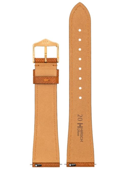 Hirsch Giffone borjúbőr óraszíj, barna 22/20L
