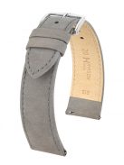Hirsch Osiris Nubuck borjúbőr óraszíj, szürke, 18/16L