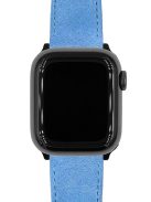 Hirsch Osiris Nubuck borjúbőr óraszíj, világoskék, 12/10M