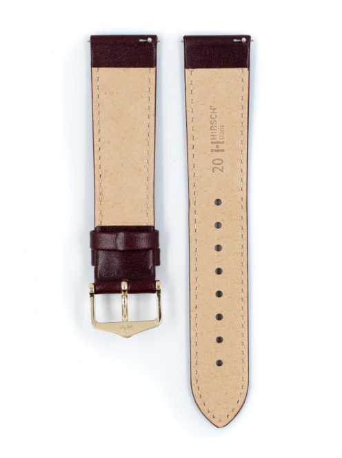 Hirsch Osiris óraszíj, burgundi, 18/16L