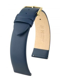 Hirsch Toronto borjúbőr óraszíj, kék, 14/12M