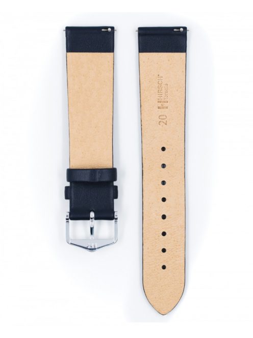 Hirsch Toronto borjúbőr óraszíj, kék, 16/14M