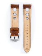 Hirsch Rally bivalybőr óraszíj, aranybarna, 18/16L