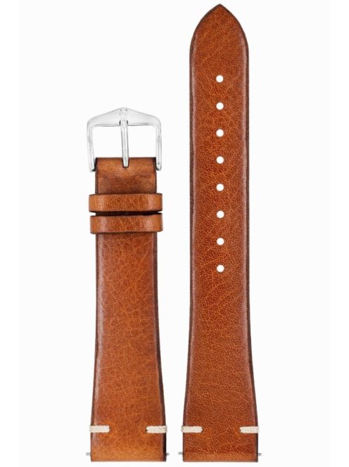 Hirsch Bagnore marhabőr óraszíj, aranybara, 20/16L