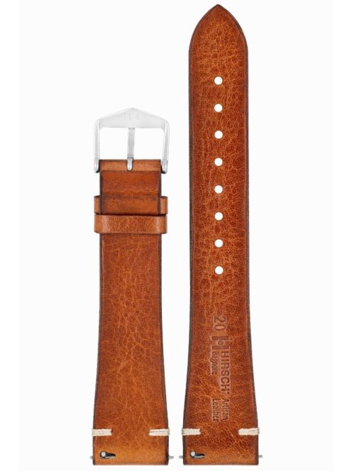 Hirsch Bagnore borjúbőr óraszíj, aranybarna, 22/18L