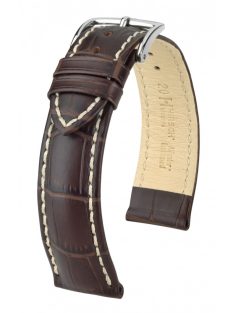 Hirsch Modena borjúbőr óraszíj, barna 19/18L