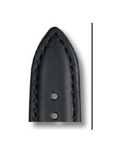 RIOS Off Shore bőr óraszíj, fekete, 18/16 mm