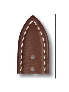 RIOS Deep Sea bőr óraszíj, mahagóni barna, 22/20 mm