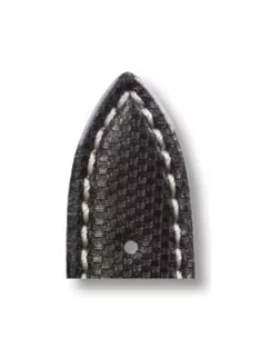   RIOS Next Hightech Ballistic bőr óraszíj, fekete, 20/18 mm