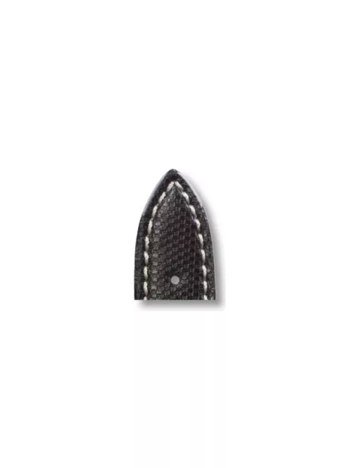 RIOS Next Hightech Ballistic bőr óraszíj, fekete, 20/18 mm