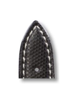   RIOS Next Hightech Ballistic bőr óraszíj, fekete, 22/18 mm