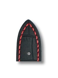 RIOS Speed bőr óraszíj, fekete, 18/16 mm