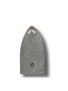 RIOS Bedford bőr óraszíj, szürke, 20/16 mm