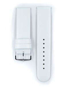 Hirsch Scandic borjúbőr óraszíj, fehér, 20/20M