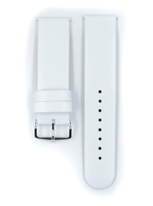Hirsch Scandic borjúbőr óraszíj, fehér, 30/30M