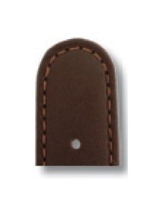 RIOS Racing bőr óraszíj, mokkabarna, 20/18 mm