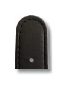 RIOS Racing bőr óraszíj, fekete, 18/16 mm