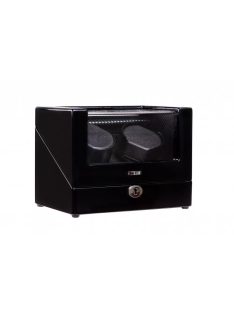   EDELWOLLE LAKKOZOTT FEKETE SZÍNŰ FA ÓRAFORGATÓ 2 ÓRÁNAK