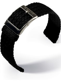   EULIT Palma Pacific perlon kétrészes óraszíj, fekete 22mm