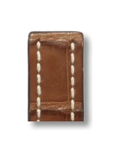   RIOS Aero Breitling aligátorbőr óraszíj, konyakbarna, 22/18 mm