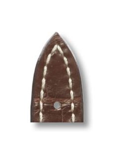   RIOS Jet Breitling aligátorbőr óraszíj, mahagóni barna, 22/18 mm