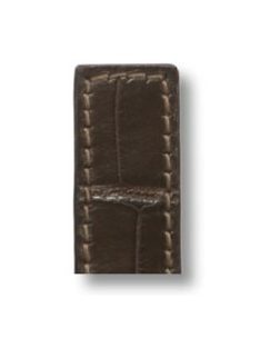   RIOS Projeter TAG Heuer aligátorbőr óraszíj, mokkabarna, 20/16 mm