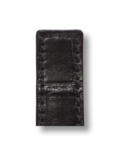   RIOS Projeter TAG Heuer aligátorbőr óraszíj, fekete, 22/18 mm