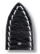RIOS Maxime Jaeger LeCoultre struccbőr óraszíj, fekete, 19/16 mm