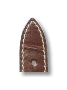   RIOS Avandgarde Jaeger LeCoultre aligátorbőr óraszíj, mahagóni barna, 20/16 mm