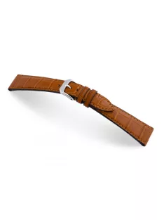   RIOS Geneve Patek Philippe aligátorbőr óraszíj, konyakbarna, 21/16 mm