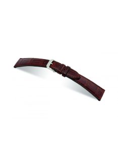   RIOS Lausanne Patek Philippe aligátorbőr óraszíj, mahagóni barna, 19/14 mm