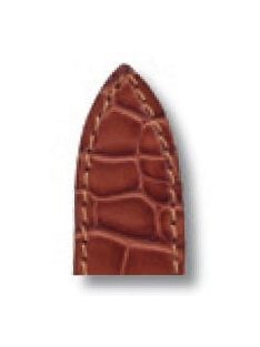   RIOS Versailles Cartier Pasha aligátorbőr óraszíj, mahagóni barna, 20/18 mm