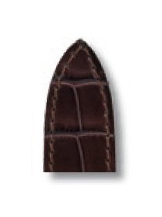   RIOS Versailles Cartier Pasha aligátorbőr óraszíj, mokkabarna, 18/16 mm