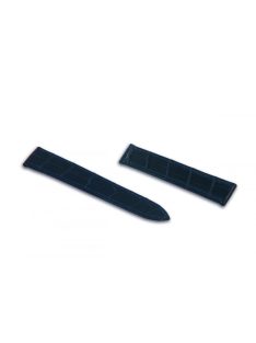   RIOS Louvre Cartier Tank aligátorbőr óraszíj, óceánkék,  "M" 18/16 mm