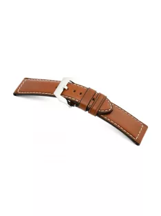 RIOS Firenze Panerai bőr óraszíj, konyakbarna, 26/26 mm