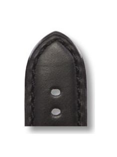 RIOS Milano Panerai bőr óraszíj, fekete, 24/22 mm