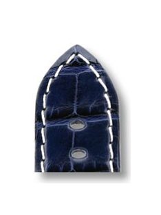   RIOS Modena Panerai aligátorbőr óraszíj, óceánkék, 24/22 mm