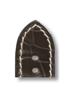   RIOS Pisa Panerai aligátorbőr óraszíj, mokkabarna, 24/22 mm