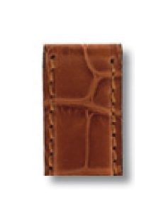   RIOS King Rolex Daytona aligátorbőr óraszíj, konyakbarna, 20/16 mm