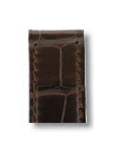   RIOS King Rolex Daytona aligátorbőr óraszíj, mokkabarna, 20/16 mm