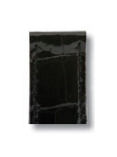   RIOS Prince Rolex Daytona aligátorbőr óraszíj, fekete, 20/16 mm