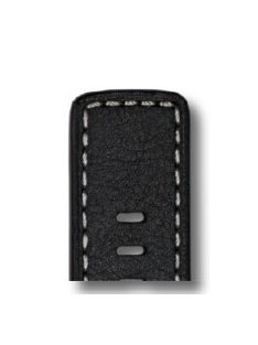 RIOS Copter Bell & Ross bőr óraszíj, fekete, 24/24 mm