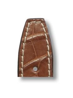   RIOS Hurricane IWC aligátorbőr óraszíj, konyakbarna, 20/18 mm