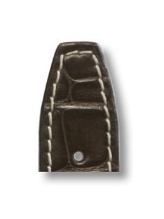   RIOS Hurricane IWC aligátorbőr óraszíj, mokkabarna, 20/18 mm