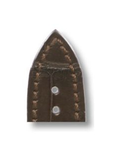   RIOS Master Omega aligátorbőr óraszíj, mokkabarna, 22/18 mm