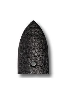 RIOS Kempten bőr óraszíj, fekete, 18/16 mm