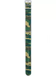   Hirsch Rush NATO óraszíj, barna/zöld/homok, camouflage, 20 mm