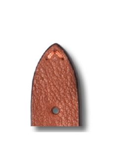 RIOS Mittenwald bőr óraszíj, konyakbarna, 20/16 mm